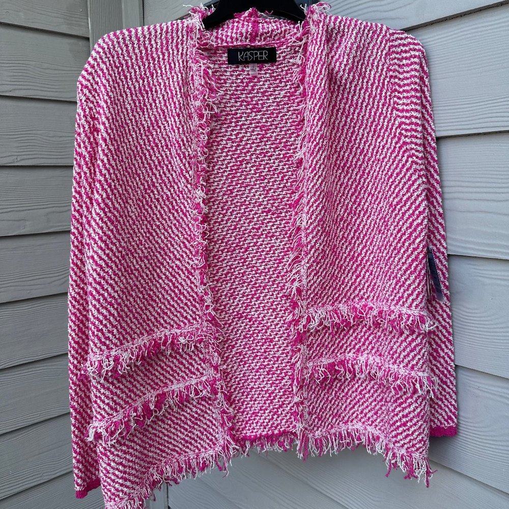 Striped Fringe Jacket